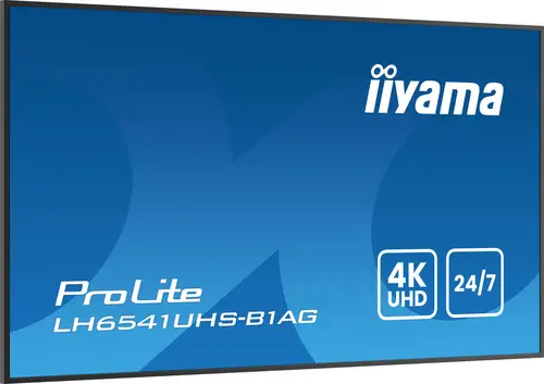 LH6541UHS-B1AG pantalla de señalización 163,8 cm (64.5") LCD 500 cd / m² 4K Ultra HD Negro 24/7 - Imagen 6