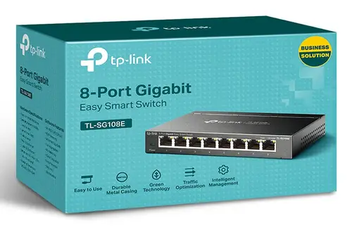 TL-SG108E switch Gestionado L2 Gigabit Ethernet (10/100/1000) Negro - Imagen 3