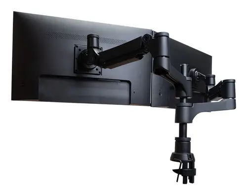Brazo de monitor R-Go Caparo Dual para dos monitores capacidad de carga de 3-9kg, ajustable con resorte de gas, circular - Imagen 3