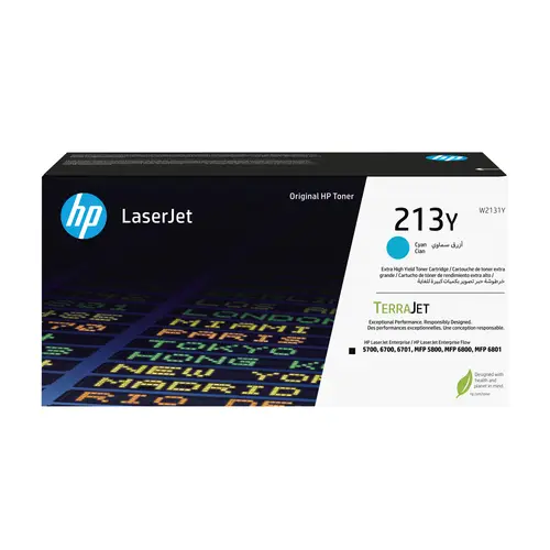 Cartucho de tóner Original LaserJet 213Y de capacidad superior cian - Imagen 1