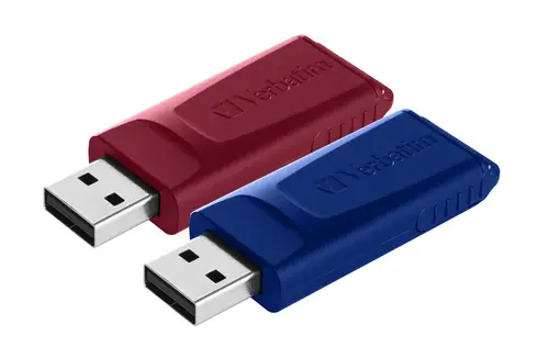 Slider - Unidad USB - 2x32 GB, Azul/Rojo - Imagen 1