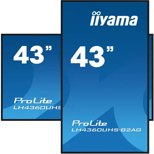 LH4360UHS-B2AG pantalla de señalización Pizarra de caballete digital 108 cm (42.5") LED Wifi 500 cd / m² 4K Ultra HD Negro Procesador incorporado Android 11 24/7 - Imagen 4