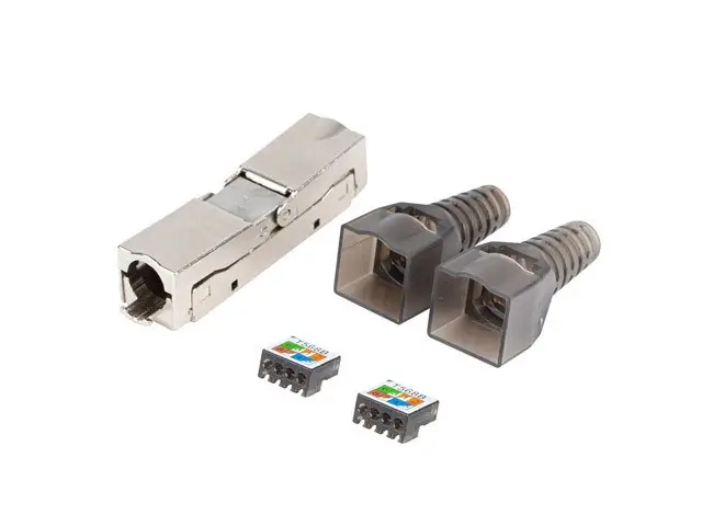 PL2SA-6000TL conector RJ-45 Plata, Transparente
