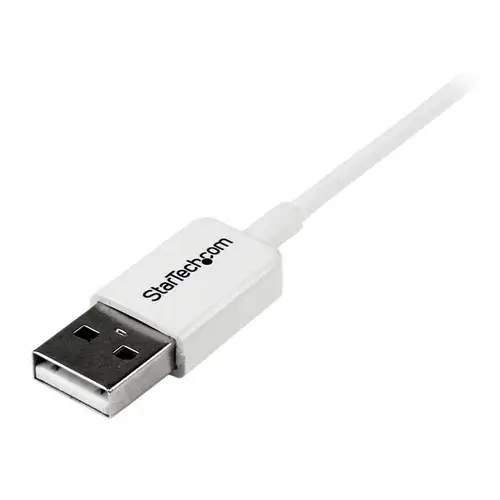 Cable Adaptador 1m USB A Macho a Micro USB B Macho para Teléfono Móvil Smartphone - Blanco - Imagen 2