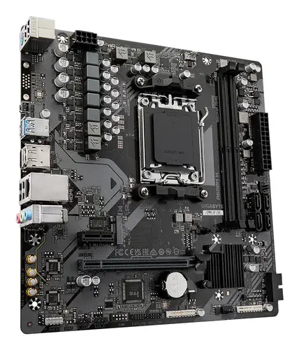 A620M H Placa base - Soporta CPUs AMD Ryzen 8000, VRM digital de 5+2+2 fases, hasta 7200MHz DDR5 (OC), 1xPCIe 4.0 M.2, LAN GbE, USB 3.2 Gen 1 - Imagen 3