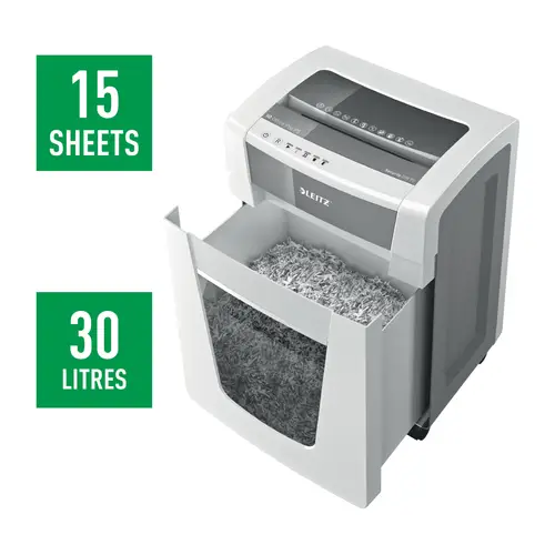 80050000 triturador de papel Microcorte 23 cm Blanco - Imagen 4