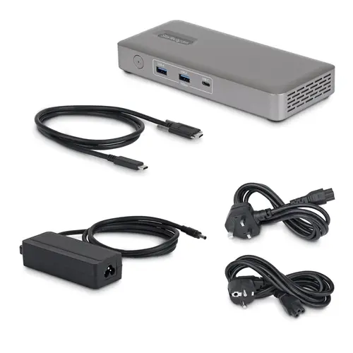 Docking Station USB4 USB-C Universal sin Controladores de 2 Monitores para macOS/Windows - con Carga de 100W para Portátiles y Red Ethernet de 2,5GbE - Imagen 4
