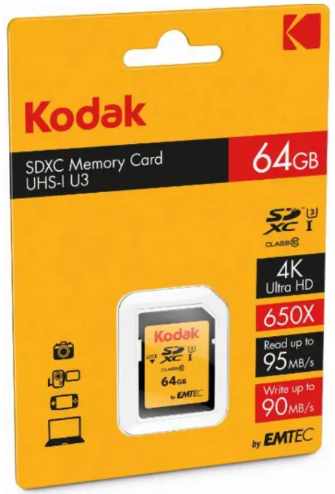 SDXC 64GB Class10 U3 UHS-I Clase 10
