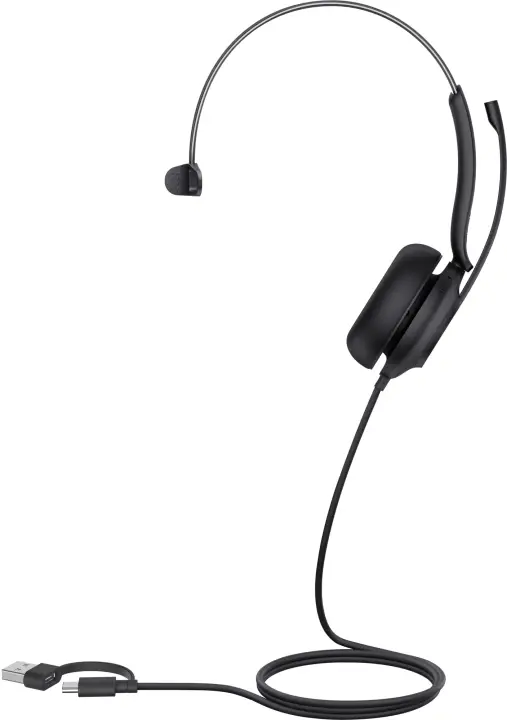 UH35 Mono Teams USB-C/A Auriculares Alámbrico Diadema Llamadas/Música USB Type-C / USB Type-A Negro
