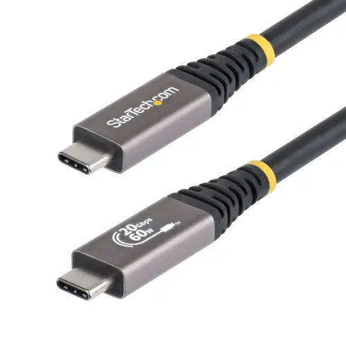 Cable USB4 3m - Cable USB-C Certificado USB-IF - 20Gbps - PD 240W EPR - 4K120 - DP 2.1 - Cable USB Tipo C - Recubrimiento de TPE - Negro - Imagen 1