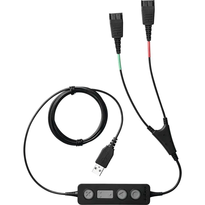 265-09 cable de audio USB2.0 2x QD Negro