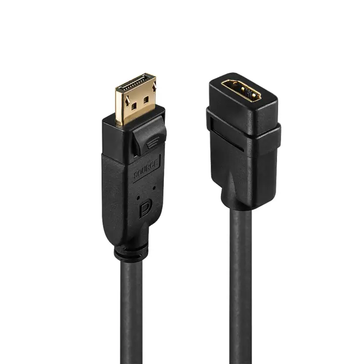 41005 adaptador de cable de vídeo 0,15 m DisplayPort HDMI Negro