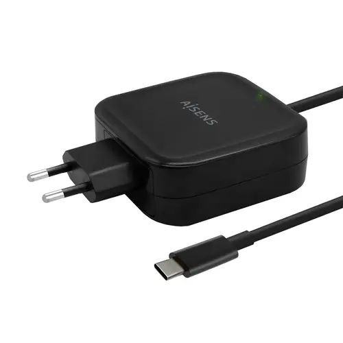 Cargador 65W PD3.0 QC3.0 1XUSB-C 1.2M, Negro - Imagen 2