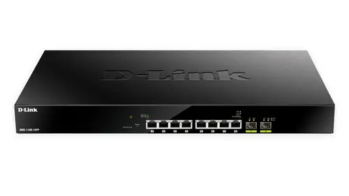 DMS-1100-10TP switch Gestionado L2 2.5G Ethernet (100/1000/2500) Energía sobre Ethernet (PoE) 1U Negro - Imagen 2