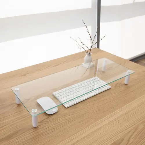 Tooq TQMR061 Soporte elevador monitores vidrio - Imagen 2