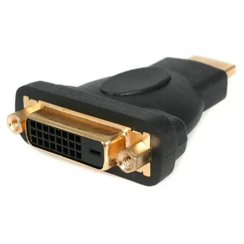 Adaptador HDMI a DVI - DVI-D Hembra - HDMI Macho - Conversor - Negro - Imagen 1