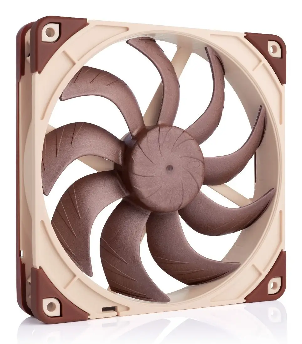 NF-A14X25 G2 LS-PWM sistema de refrigeración para ordenador Carcasa del ordenador Refrigerador de aire 14 cm Beige, Marrón 1 pieza(s)