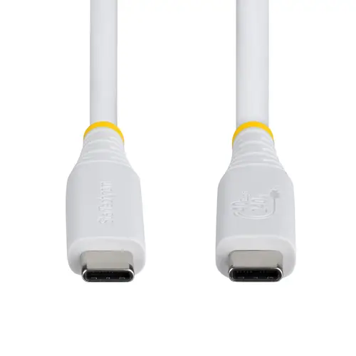 Cable USB4 de 1m USB-C - Cable USB Tipo C - Cable DP 2.1 - DP40 - Certificado USB-IF - Compatible con Thunderbolt 4 40Gbps - 8K60Hz/4K240Hz - PD de 240W - Recubrimiento de TPE - Blanco - Imagen 4