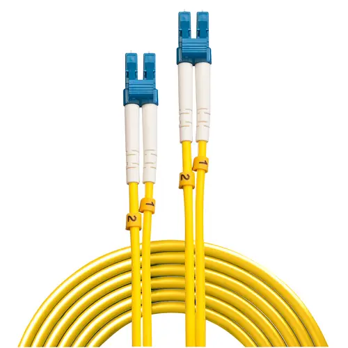 47451 cable de fibra optica 2 m LC OS2 Amarillo - Imagen 2
