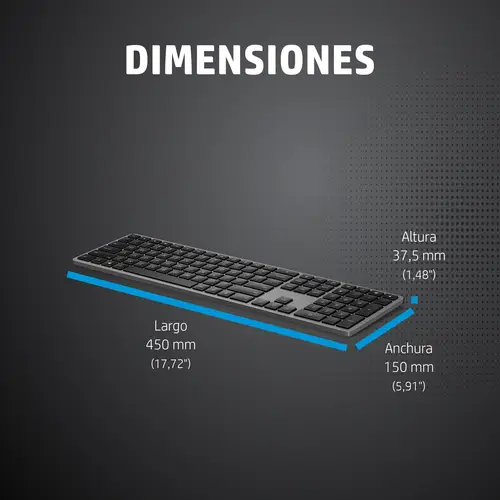 Teclado inalámbrico de modo dual 975 - Imagen 5