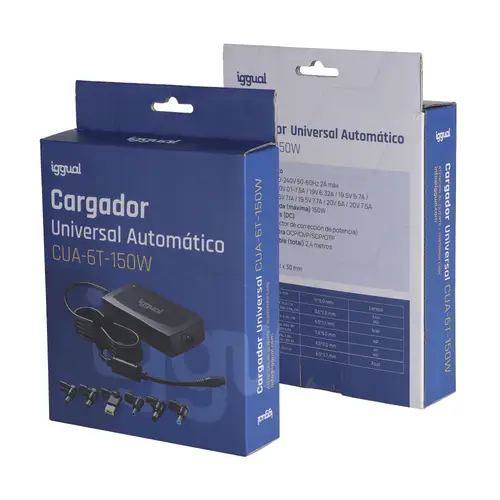 CUA-6T-150W adaptador e inversor de corriente Interior Negro - Imagen 4