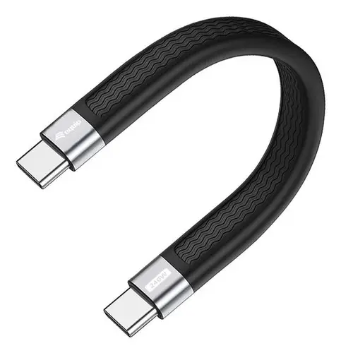 128410 cable USB USB4 Gen 3x2 0,13 m USB C 40 Gbit/s 240 W Negro - Imagen 1