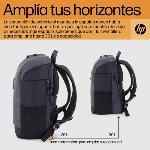 Mochila para portátil Travel de 15,6 pulgadas y 25 litros gris hierro - Imagen 6