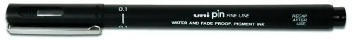 ROTUL.UNI PIN MANGA 0,1 mm NEGRO - Pack de 12 unidades