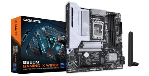 B860M GAMING X WIFI6E Placa base - CPUs Intel Core Ultra, VRM de 8+1+2+2 fases, hasta 9200MHz DDR5, 1xPCIe 5.0 + 1xPCIe 4.0 M.2, LAN 2,5 GbE, WIFI 6E, USB 4 - Imagen 1