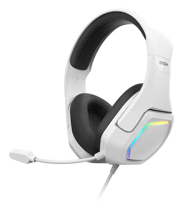 Kopa 7.1 Auriculares Alámbrico Diadema Juego Negro, Blanco