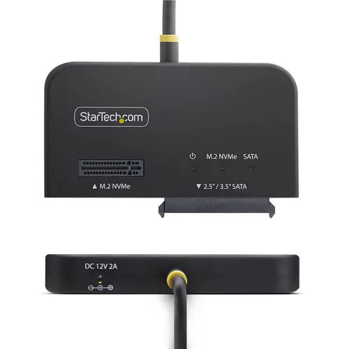 Adaptador USB-C/USB-A a NVMe M.2 y SATA 2.5/3.5in 10Gbps - Lector de SSD Externo - Sin Herramientas - B+M/M-Key - Imagen 2