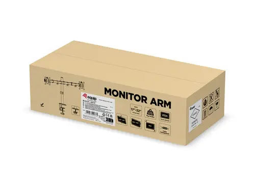 Soporte de escritorio articulado para dos monitores de 17«-32», negro - Imagen 10
