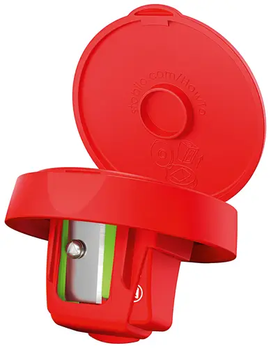 woody 3 in 1 Sacapuntas manual Rojo - Imagen 3
