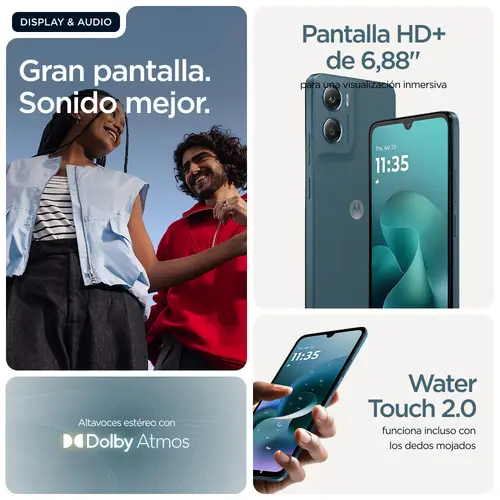 moto g06 17,5 cm (6.88") SIM doble Android 15 4G USB Tipo C 8 GB 256 GB 5200 mAh Azul - Imagen 15