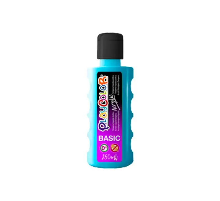 BOTE PINTURA PLAYCOLOR ACRYLIC 250ML AZ CLARO