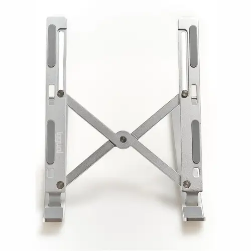 Soporte portátil plegable aluminio plata 17 - Imagen 2