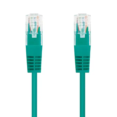 Cable Red Latiguillo RJ45 CAT.6 UTP AWG24, Verde, 30 cm - Imagen 2