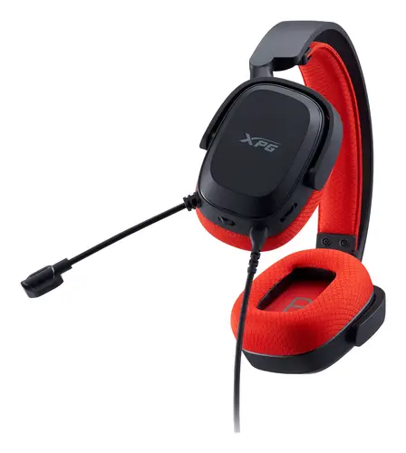 PRECOG STUDIO Auriculares Alámbrico Diadema Juego USB Tipo C Negro, Rojo - Imagen 6