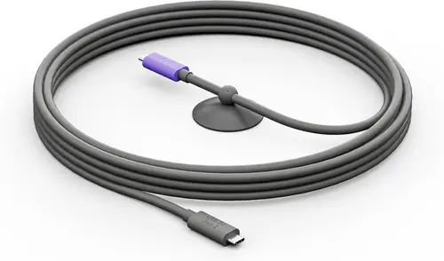 952-000195 cable USB USB 3.2 Gen 2 (3.1 Gen 2) 5 m USB C Grafito, Violeta - Imagen 1