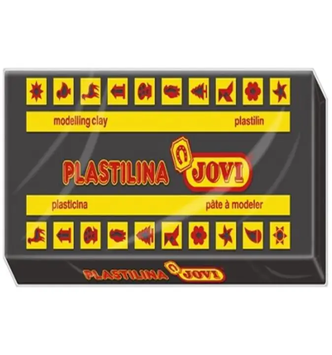 CAJA 30 PASTILLAS PLASTILINA 50 G - NEGRO JOVI 7015