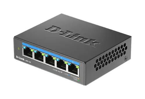 DMS-105 No administrado L2 2.5G Ethernet (100/1000/2500) Negro - Imagen 5