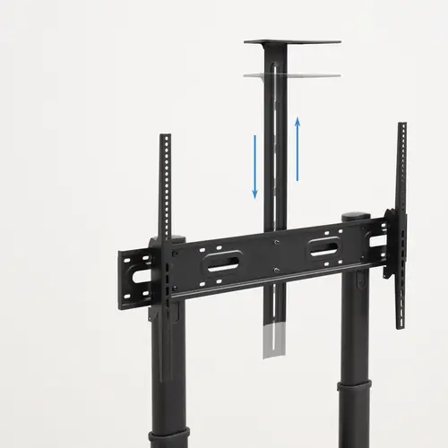 NARNIA Soporte de Suelo con Armario Multiusos + Accesorios Rack para Pantallas 60"- 100", Negro - Imagen 6