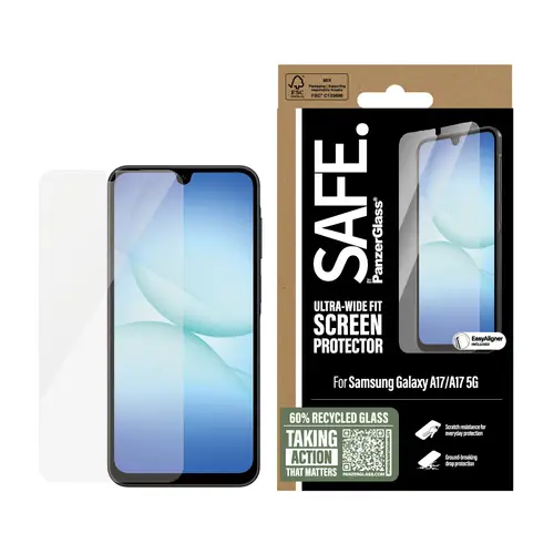 SAFE. by ® Screen Protector Samsung Galaxy A17 | A17 5G | Ultra-Wide Fit w. EasyAligner Protector de pantalla 1 pieza(s) - Imagen 2