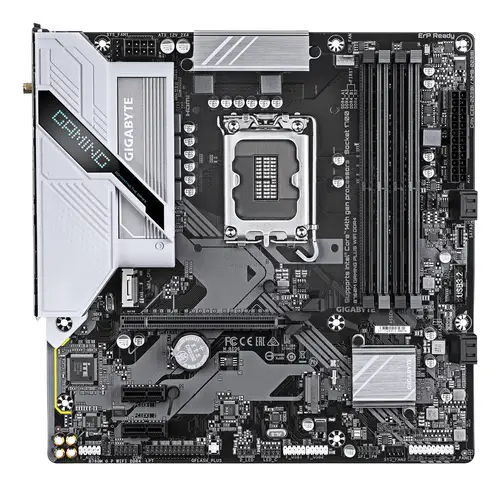 B760M GAMING PLUS WIFI DDR4 Placa base - Compatible con procesadores Intel Core de 14ª generación, VRM de 4+1+1 fases, hasta 5333 MHz DDR4 (OC), 2xPCIe 4.0 M.2, Wi-Fi 6, LAN 1 GbE, USB 3.2 Gen 1 - Imagen 2