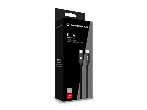 ETTA03B20 cable USB USB 2.0 2 m USB C Negro - Imagen 4