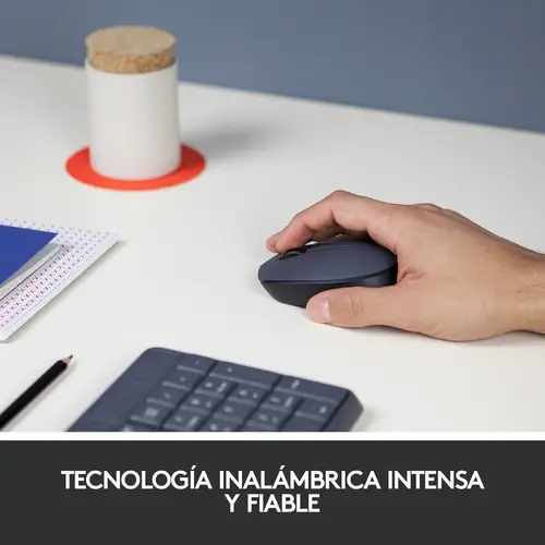 M170 Grey-K ratón Oficina Ambidextro RF inalámbrico Óptico 1000 DPI - Imagen 8