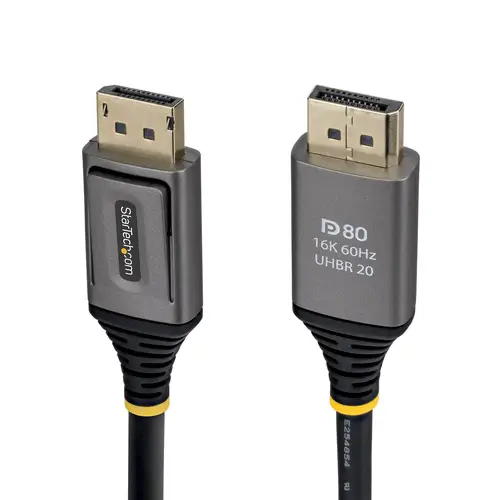 Cable DisplayPort 2.1 de 1,5m - Cable DP80 Certificado VESA - Cable DP 2.1 - 10K/8K 60Hz, 16K 60Hz/8K 240Hz con DSC 1.2a Sin Comprimir - Cable para Monitor DP - Imagen 1