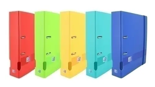 ARCHIVADOR OXFORD LIVE&GO A4 70 SURTIDO - Pack de 5 unidades