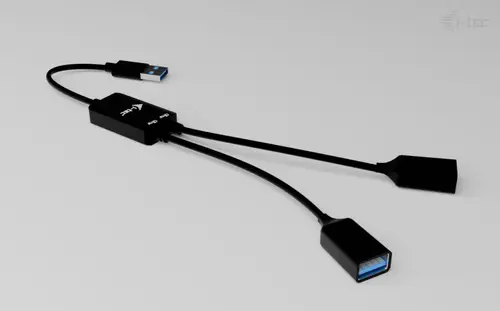 USB-A Cable HUB 2 port (2x USB-A) - Imagen 5