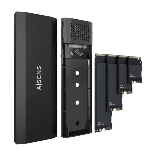 Caja Externa M.2 (NGFF) ASM2-028B NVMe a USB3.2 Gen2, Negra - Imagen 3